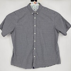UNTUCKit Shirt Mens XXL Gingham Button Up Short Sleeve‎ Casual Preppy